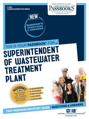 cover image of Superintendent of Wastewater Treatment Plant